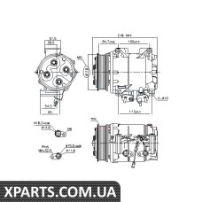 Компрессор кондиционера Nissens 890128