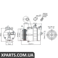 Компресор кондиціонера Nissens 89022