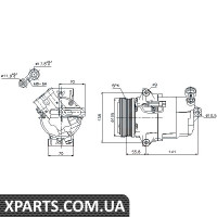 Компресор кондиціонера Nissens 89038
