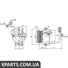 Компресор кондиціонера Nissens 89038