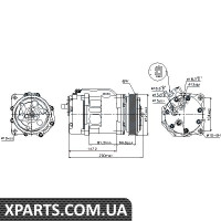 Компресор кондиціонера Nissens 89044