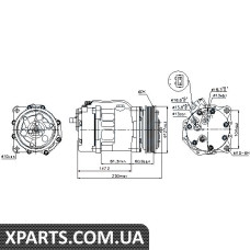 Компрессор кондиционера Nissens 89044