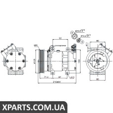 Компрессор кондиционера Nissens 89064