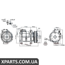 Компрессор кондиционера Nissens 89084