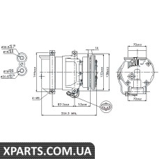 Компресор кондиціонера Nissens 89108