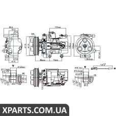 Компресор кондиціонера Nissens 89351