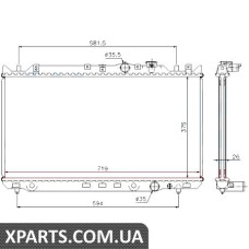 Радіатор Nissens 62482A