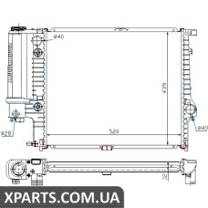 Радіатор Nissens 60709A