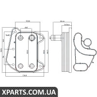 Радіатор масляний MERCEDES SPRINTER W901-905 95- пр-во Nissens Nissens 90622