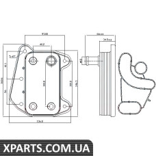 Pадиатор масляный MERCEDES SPRINTER W901-905 95- пр-во Nissens Nissens 90622