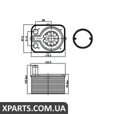 Pадiатор охолодження Nissens 90655