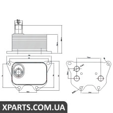 Радіатор масляний SEAT VW SKODA AUDI пр-во Nissens Nissens 90659