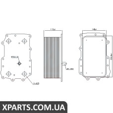 Масляный радиатор DAF Nissens 90726