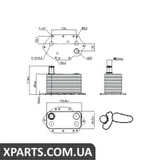 Теплообмінник 3.0D BMW 1-7Series X1-X5 05- Nissens 90905