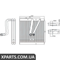 Випарник Nissens 92321