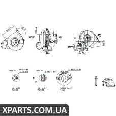 Турбіна MERCEDES SPRINTER W 901-905 95- 216 CDI пр-во Nissens Nissens 93215