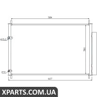 Радіатор кондиціонера TOYOTA AURIS/AVENSIS/COROLLA пр-во Nissens Nissens 940037