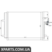 Радіатор кондиціонера Nissens 940043