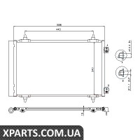 Конденсор кондиціонера C8/JUMPY/807/EXP DIES 05- пр-во Nissens Nissens 940111