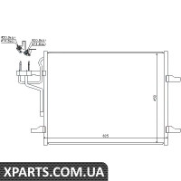 Радіатор кондиціонера FORD KUGA 08- 2.0 TDCi пр-во Nissens Nissens 940144