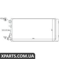 Радіатор кондиціонера Nissens 940160