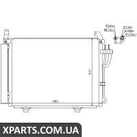 Радіатор кондиціонера Nissens 940205