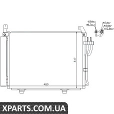 Радіатор кондиціонера Nissens 940205