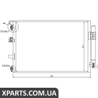 Радіатор кондиціонера Nissens 940222