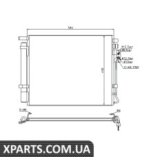 Радіатор кондиціонера Nissens 940272