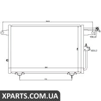 Конденсатор кондиціонера AUDI 100 C4 90- /A6/S6 C4 94- пр-во Nissens Nissens 94213