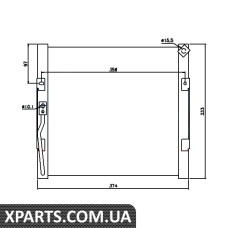 Радіатор кондиціонера Nissens 94289