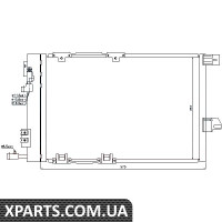Конденсатор кондиціонера DAEWOO NEXIA 94-/OPEL ASTRA G пр-во Nissens Nissens 94384