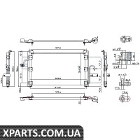 Радіатор кондиціонера Nissens 94414