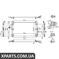 Радіатор кондиціонера Nissens 94414