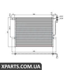 Конденсор кондиціонера BMW 3 E46/E83 98-05 NISSENS 94431