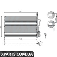 Конденсатор кондиционера FORD FIESTA V 01- MT пр-во Nissens Nissens 94587