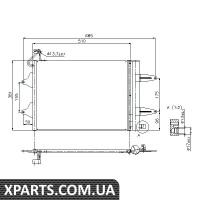 Конденсатор кондиціонера SEAT SKODA VW Nissens 94628