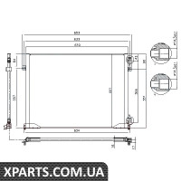 Конденсатор кондиціонера OPEL VIVARO A/NISSAN PRIMASTAR пр-во Nissens Nissens 94671
