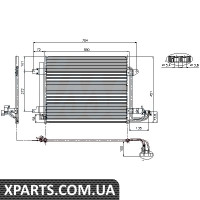 Конденсатор кондиціонера VW CADDY III04-/TOURAN 03- пр-во Nissens Nissens 94690