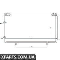 Конденсатор кондиціонера TOYOTA CAMRY 01-2.0-3.0i пр-во Nissens Nissens 94757
