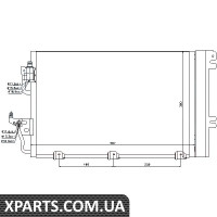 Конденсатор кондиционера OPEL ASTRA H 04- 1.4-1.8i пр-во Nissens Nissens 94767