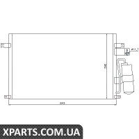 Радіатор кондиціонера CHEVROLET Epica V250 пр-во Nissens Nissens 94978