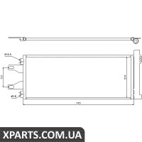 Радіатор кондиціонера Nissens 94986