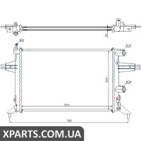 Радіатор Nissens 63016