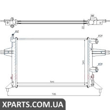 Радіатор Nissens 63016