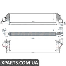 Інтеркулер NS NV 400(10-)2.3 CDTI(+)[OE 4420575] Nissens 96501