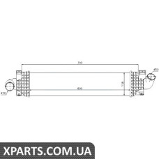 Інтеркулер FD FOCUS C-MAX(03-)1.6 TDCi(+)[OE 1231015] Nissens 96689