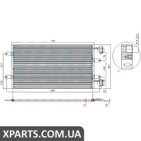 Радіатор кондиціонера Nissens 94678