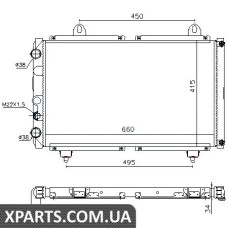 Радiатор Nissens 63558