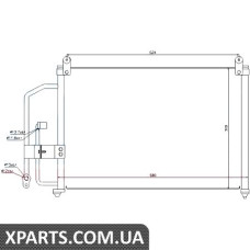 Радіатор кондиціонера Nissens 94412